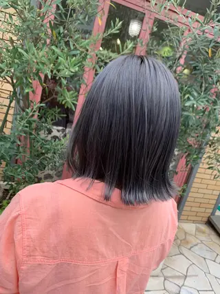 ミディアム カラー 美髪ヘア 藤田友輝のヘアスタイル