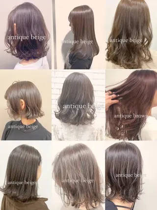 セミロング カラー パーマ ヘアアレンジ 💖艶と似合わせ💖 カラーカット💖のヘアスタイル