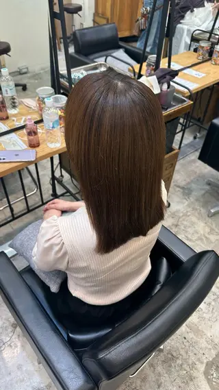 セミロング 透明感カラー/ 新宿駅東口/ユズキのヘアスタイル