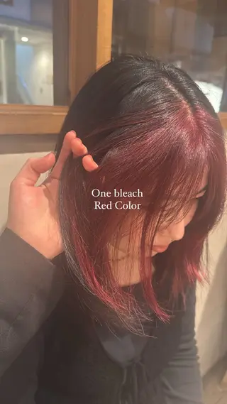 セミロング カラー レイヤーカット /𝓡𝓲𝓷🍎のヘアスタイル