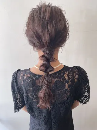 ロング ヘアアレンジ ✨透明感ケアカラー✨ 長野ゆきなのヘアスタイル