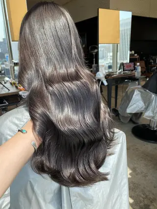 カラー 顔まわりの神様✨ 透明感カラー藤嶋秀幸のヘアスタイル