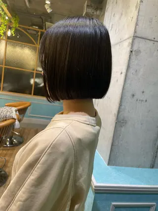 ショート 縮毛矯正 髪質改善 韓国風レイヤー 吉田のヘアスタイル
