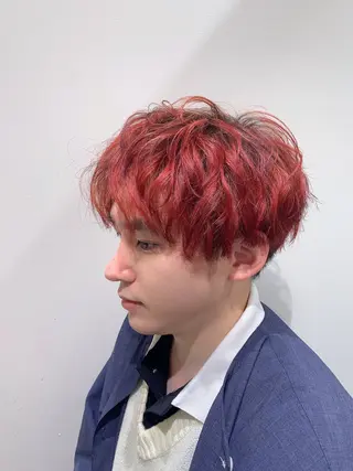 ショート カラー メンズ [渋谷美容師] 玲弥のヘアスタイル