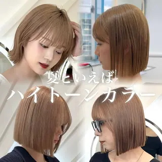 ショート カラー 原宿/韓国ボブ /くびれボブ/優希のヘアスタイル