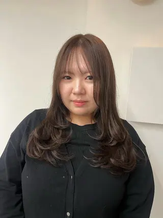 カラー ひな‪‪︎/暖色 柔color🫧のヘアスタイル