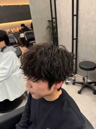 ショート カラー パーマ メンズ メンズ特化 👑YUTAのヘアスタイル