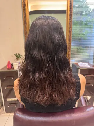 セミロング 大人可愛い♡コテ巻き パーマ🌼杉田 萌恵のヘアスタイル