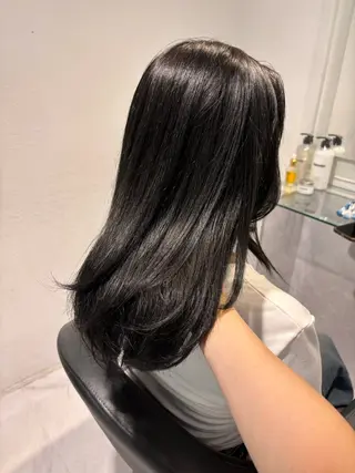 ロング カラー 表参道♡暗髪♡ 艶カラー♡アユミのヘアスタイル