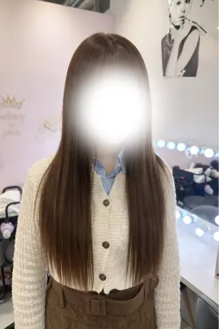 ロング カラー 髪質改善 艶髪矯正 エクステ かいり✂️のヘアスタイル