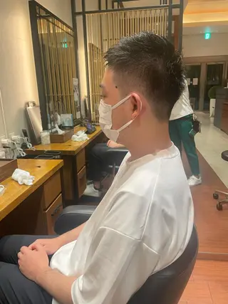 ショート メンズ 髙田 千華 髪質改善ストレートのヘアスタイル