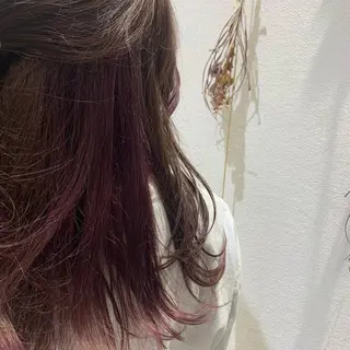 ロング カラー ヘアアレンジ 小白井 由美のヘアスタイル