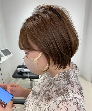 ショート 髪質改善カラー✨質感 ショート✨石山航のヘアスタイル