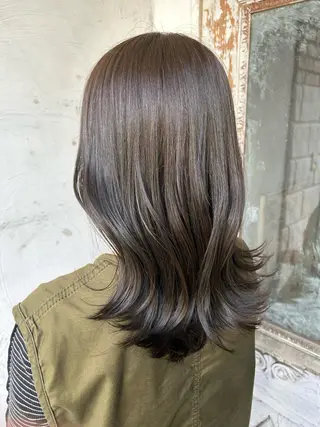 ミディアム カラー ヘアアレンジ お任せヘア☘️☘️ 及川渚のヘアスタイル