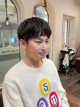 パーマ メンズ 十川 明優花のヘアスタイル