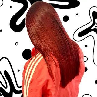 ロング カラー Rena✴︎トレンド ×スタンダードMIXのヘアスタイル