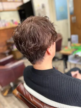 パーマ メンズ 💎白髪染めも対応 🙆👌山本明菜のヘアスタイル