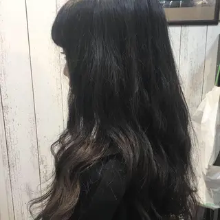ロング パーマ 金崎 新吾のヘアスタイル