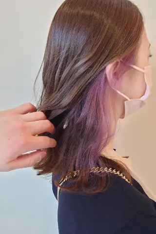 ミディアム カラー 東梅田/美髪矯正/ 大貫一輝のヘアスタイル