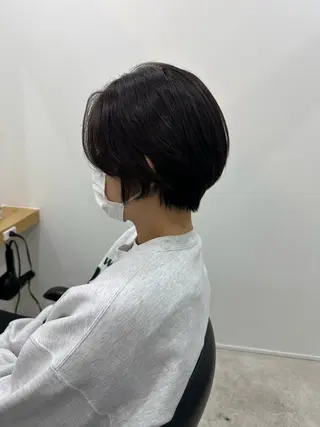 ショート カラー レイヤー/ナチュラル 💐nao.のヘアスタイル