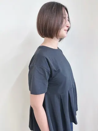ショート ボブ/ゆるふわ ボブパーマ/とういのヘアスタイル
