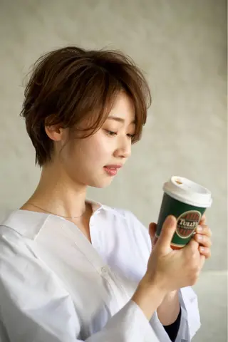 ショート 落合 優樹のヘアスタイル