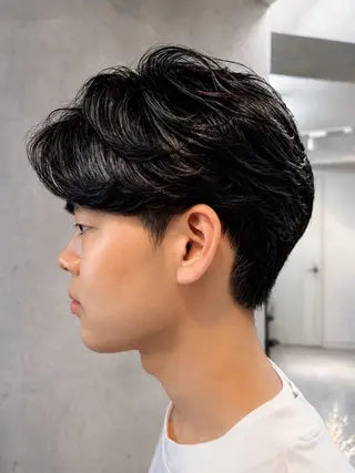 ショート パーマ メンズ 新宿メンズ専門 モテ清潔感パーマ特化のヘアスタイル