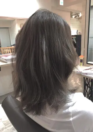 セミロング カラー カラーアンドケアリタ kitamuuuのヘアスタイル