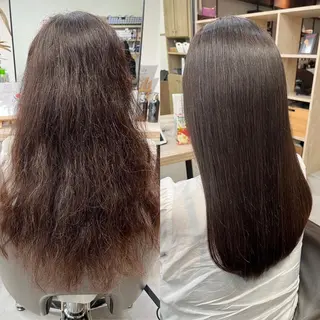 セミロング 髪質改善/艶カラー 縮毛矯正/山本由梨のヘアスタイル