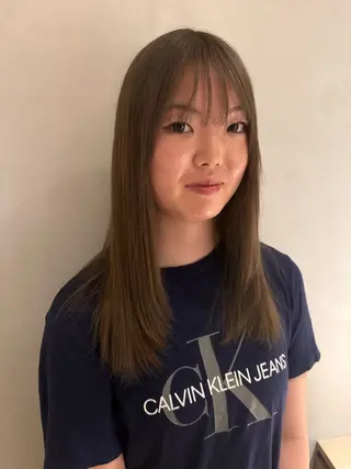 セミロング カラー カラー特化/ブリーチ 梅田中崎町/あかりのヘアスタイル