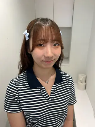 ロング ハルカ 透明感カラー 美髪縮毛矯正🥣のヘアスタイル