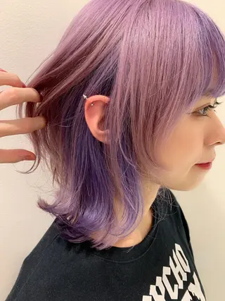 ショート カラー ハイトーン/ウルフ /小澤凌祐🦕のヘアスタイル