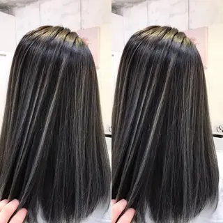 セミロング カラー ヘアアレンジ 縮毛矯正 髪質改善寺坂雄飛💐のヘアスタイル