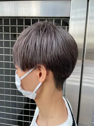 ショート カラー メンズ 【メンズ縮毛矯正】 田中秀斗のヘアスタイル