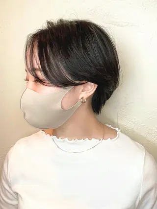 ショート ショート/ボブ/ メンズ/縮毛矯正のヘアスタイル