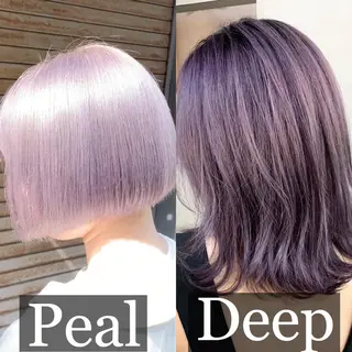 ミディアム カラー ヘアアレンジ ネイル マツエク・マツパ ブリーチ特化 / share 元太のヘアスタイル
