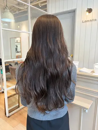 ロング カラー 縮毛/ベージュカラー Mariamu🫧のヘアスタイル