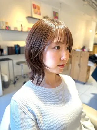 ショート カラー 安永 涼のヘアスタイル