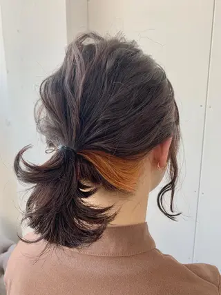 ミディアム カラー RINKA 琳茄のヘアスタイル