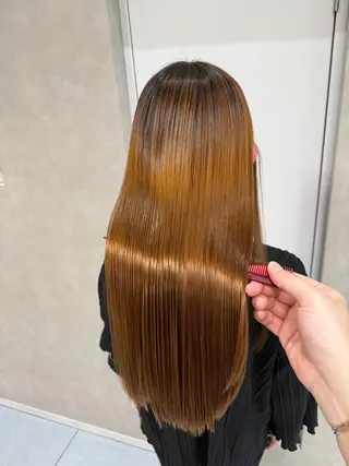 ロング パーマ 髪質改善/縮毛矯正 /ブリーチ矯正/岡部のヘアスタイル