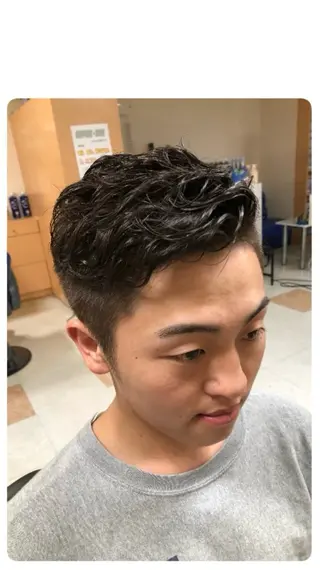 ショート パーマ メンズ ✂︎men's hair✂︎立石亮のヘアスタイル