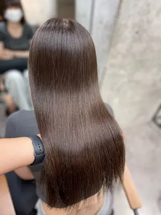 ロング カラー 髪質改善/堀江 ケアカラーtoshiのヘアスタイル