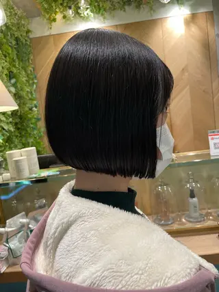 ショート 縮毛矯正 髪質改善 韓国風レイヤー 吉田のヘアスタイル