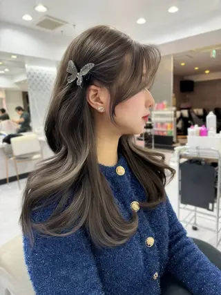セミロング 韓国ヘア/レイヤー カット/✨髪質改善のヘアスタイル