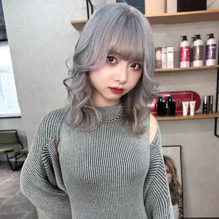 ミディアム Aika 🖤のヘアスタイル