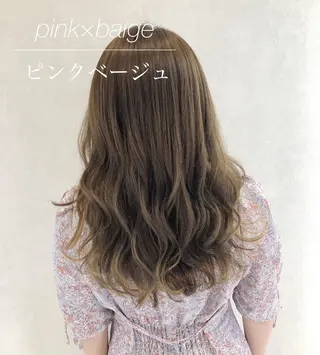 セミロング カラー 🦋シールエクステ /韓国/リアラ🦋のヘアスタイル