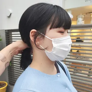 ミディアム 韓国レイヤー suzuのヘアスタイル