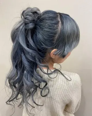 ロング ヘアアレンジ ワタナベ リリコのヘアスタイル
