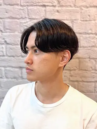 ショート パーマ ヘアアレンジ メンズ キッズ メンズカット/パーマ 山崎航平💈のヘアスタイル