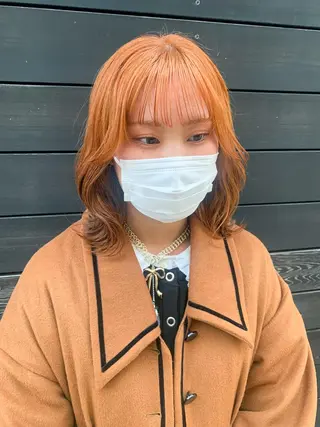 ミディアム カラー ヘアアレンジ yuka .のヘアスタイル